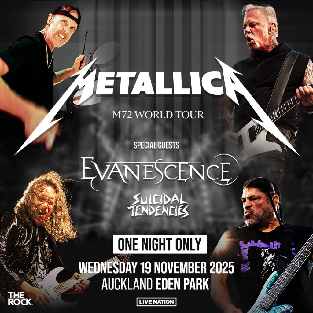 Metallica M72 World Tour 2025 New Zealand date announced