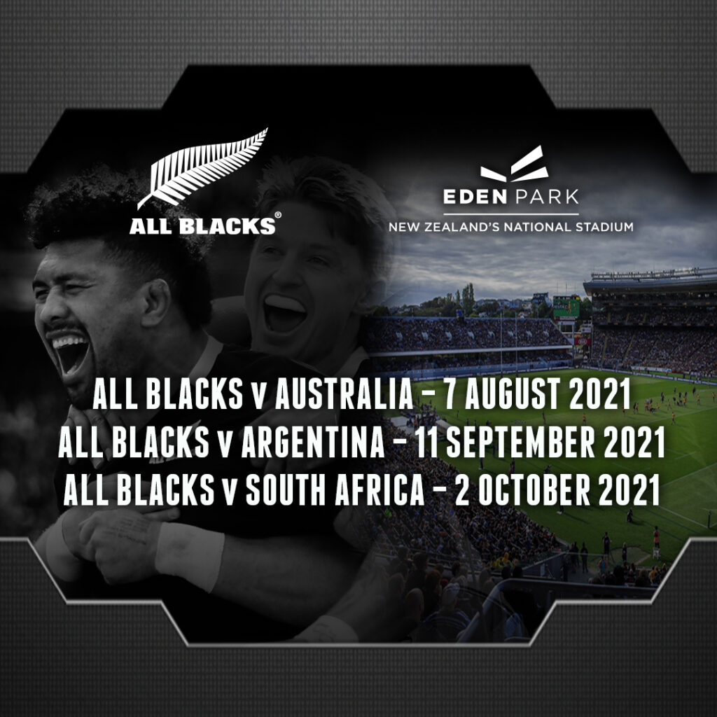 Three All Blacks tests confirmed for Eden Park