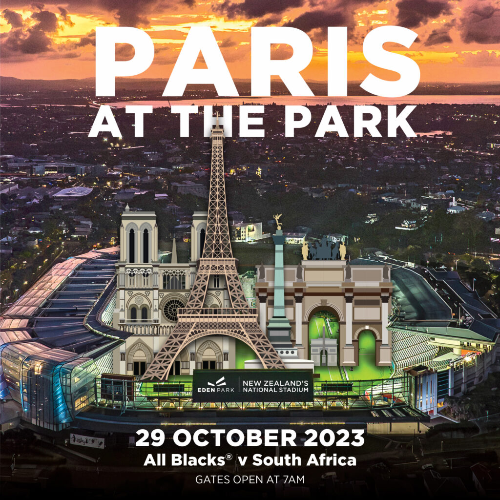 Paris at the Park – watch the Rugby World Cup 2023 final live at Eden Park, the spiritual home to the All Blacks®