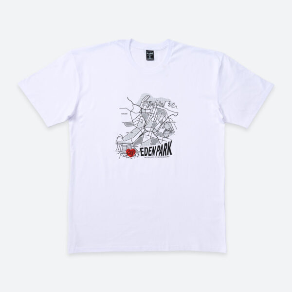 Eden Park adult tee auckland map