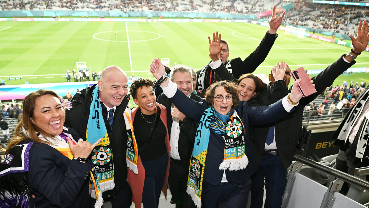 Crown celebrating during FIFA Womens World Cup