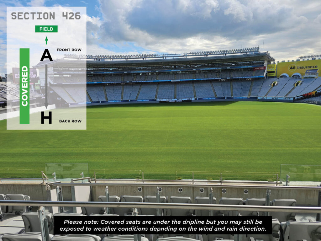 Seat view of Section 426