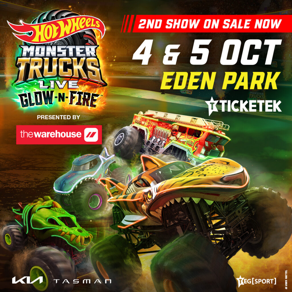 Second Auckland show added for Hot Wheels Monster Trucks Live Glow-N-Fire