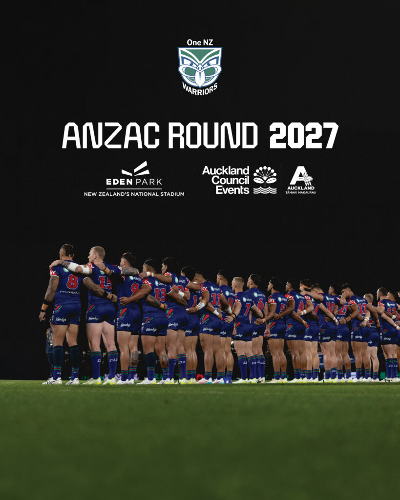 One NZ Warriors return to Eden Park for Anzac Day blockbuster in 2027