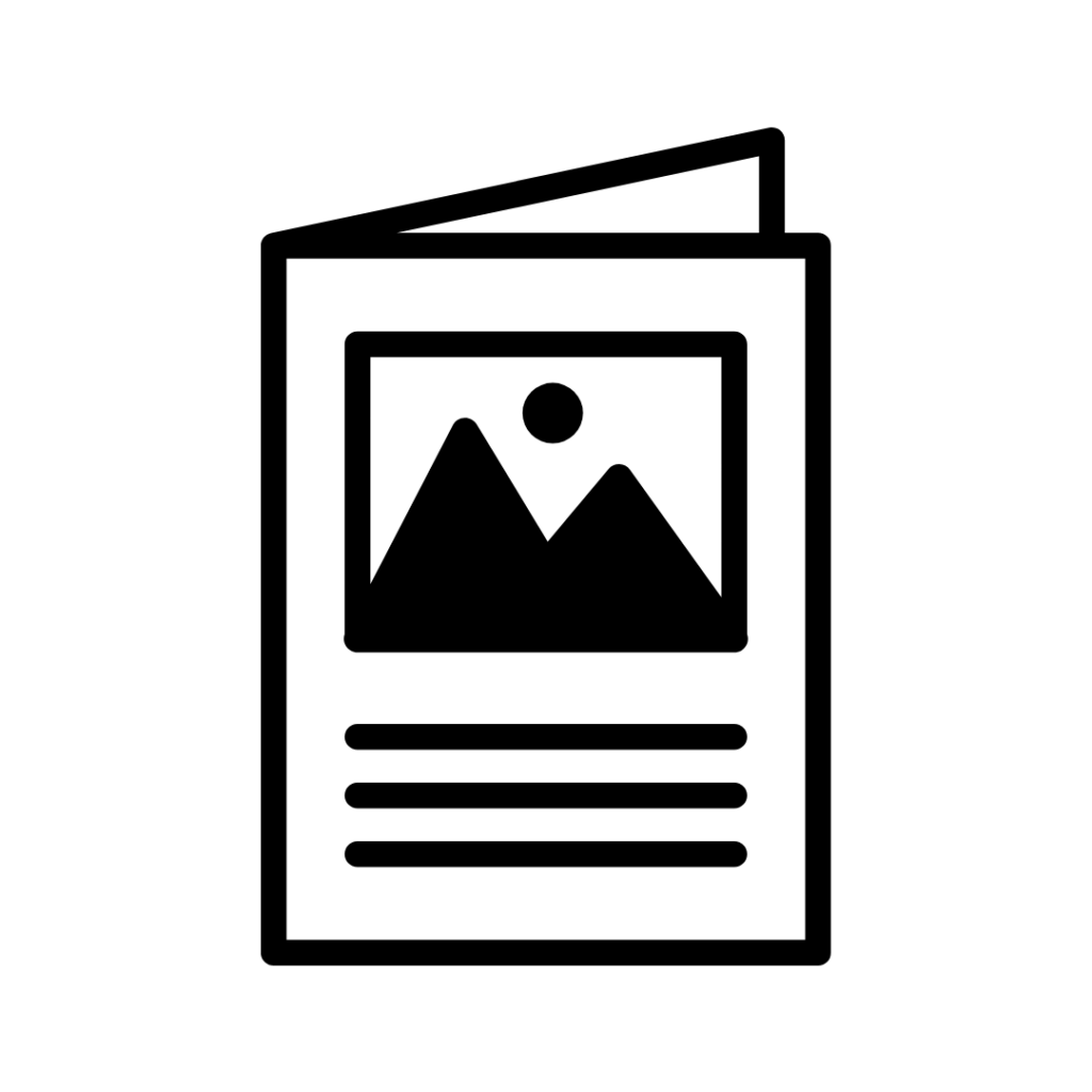 Brochure symbol