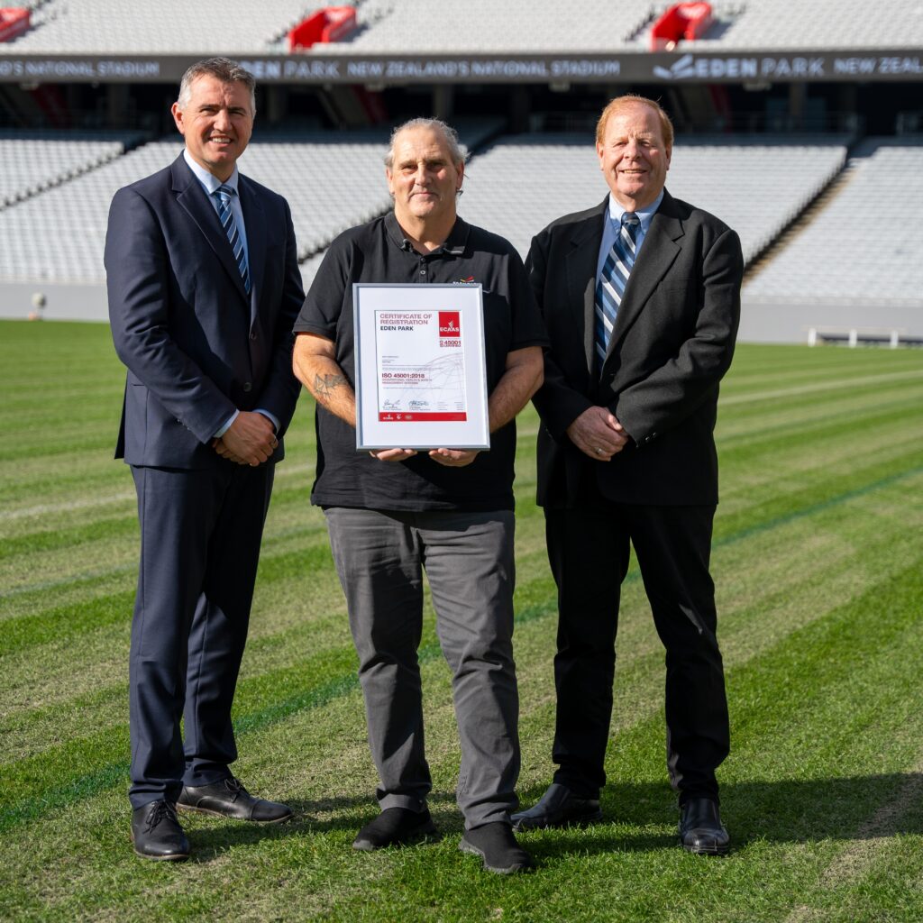 Eden Park achieves internationally recognised health and safety certification