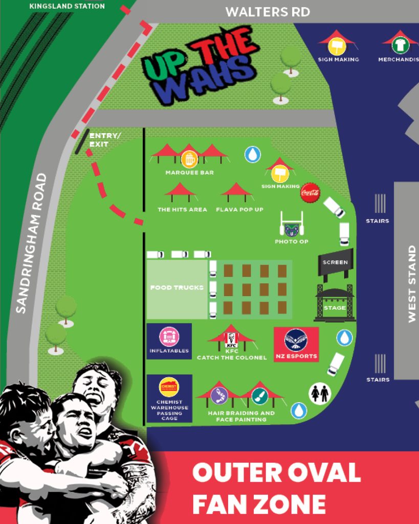 Fan zone map
